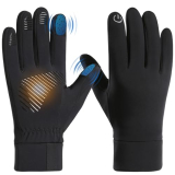 PGITRive Winter Gloves Cycling Gloves for Men & Women, Waterproof Ski with Thermal Warm & Touchscreen Compatibility, Driving Gloves Women Suit for Cycling, Hiking, Running, Driving (Black, Small)