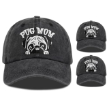 Pug Mom Gifts for Women, Pug Dad Baseball Caps, Adjustable Corgi Mom Caps, Mothers Fathers Day Christmas Birthday Gifts for Dog Lovers. Pug Mom