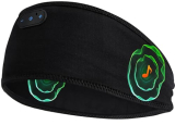ZHENYEMEI Bamboo Cotton Sleep Headphones,Ultra-Soft Wireless Headband Bluetooth for Side Sleepers, with 14H Playtime & Bluetooth 5.4, 4-in-1 Music Sleep Earphones for Side Sleeping(Black)