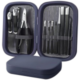 11pcs Ingrown Toenail Clipper Nail Cutter,Multifunctional Stainless Steel Nail Clipper,Adult Thick Nails Travel Grooming Kit Manicure & Pedicure Set Personal Care Tools (black)