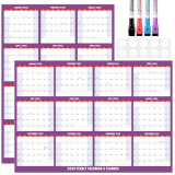Wall Calendar 2026-32″ x 48″ Dry Erase Calendar for Wall, 12 Monthly Calendar From Jan to Dec, Reversible, Double Laminated 2026 wall Calendar, Extra Large Wall Calendar for Home Kitchen Office