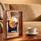 BT 5.0 CD Player with Remote Control, LCD Display, Wall-Mount or Desktop Stand, Supports Multiple Disc Formats, Connects to BT Speakers/Headphones,No Speakers