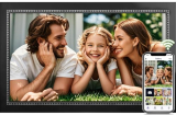 15.6″ Digital Picture Frame WiFi – 32GB Digital Photo Frame 1920×1080 HD IPS Touch Screen – Tabletop&Wall Mounted – Electronic Picture Frame Free App