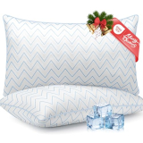 DIORIS Pillows Queen Size Set of 2 – Luxury Hotel Collection Cooling Bed Pillows for Sleeping, Breathable Medium Firm Down Alternative Microfiber Filled Pillows for Back, Stomach Sleepers