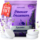 POPCHOSE Shower Steamers Aromatherapy – 16 Pack Lavender Essential Oils Shower Tablets, Self Care Relaxation & Home SPA, Quick Relief Nasal Congestion, Birthday Gifts for Women, Men, Dad, Daughter