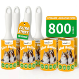 Lint Roller for Pet Hair Extra Sticky, 800 Sheets with 4 Durable Handles and Strong Paper Refills, Pet Hair Roller for Dogs and Cats, Lint Remover for Clothes, Carpet, and Furniture