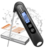 FUMMDUS Meat Thermometer Digital, 3S Instant Read Food Thermometer for Cooking with Backlight & Magnet, Foldable Temperature Probe Kitchen Gadgets Essentials for Turkey BBQ Grill Smoker Candy