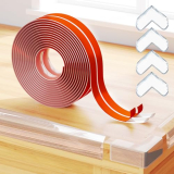 Maforts Baby Proofing,16.4ft Clear Edge Protector Strip, Soft Corner Protectors for Baby, Baby Child Safety Tables Corner Guards with Upgraded Pre-Taped Strong Adhesive for Cabinets, Drawers, Cribs