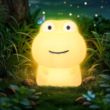 vicopig Dinosaur Night Light, Cute Dinosaur Lamp Bedside Lamp for Nursery 200 Hours per Charge, Portable Touch Control Silicone Animal Night Light for Kids, Rechargeable Dimmable, Room Decor Gifts