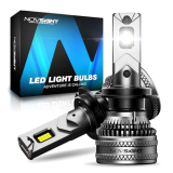 NOVSIGHT 70000LM 𝐇𝟕 Fog Bulbs – Ultra Bright 𝐇𝟕 Fog Light Bulb, 100,000+ Hours Lifespan, Automotive High/Low Beam LED Light Bulb With Cooling Fan, 6500K White, Pack of 2