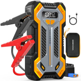 Vacasso Car Jump Starter, 5000A Car Battery Jump Starter for Up to 10L Gas and 8L Diesel Engines, 12V Portable Jumper Starter Power Pack with Booster Car Starter Jump Box, LED Light, Jumper Cable
