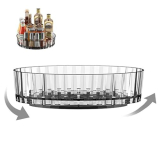 Lazy Susan Organizer, Non-Skid Rotating Turntable Spice Rack for Cabinet, Fridge, Kitchen, Pantry Organizers and Storage, Dining Table, Countertop, Vanity, Under Sink Organizer