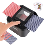 Vipdream Automatic Card Shuffler for 1-2 Decks, Dual Mode Card Shuffler with USB-C Rechargeable Battery, Card Shuffler & Dealer for UNO, Skip-Bo, Poker, Blackjack, Texas Hold’em, Party & Travel